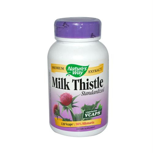 Natures Way Milk Thistle Standardized - 120 Vegetarian Capsules