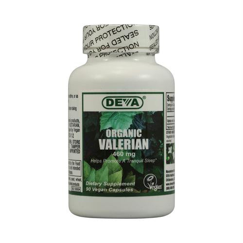 Deva Vegan Organic Valerian - 460 mg - 90 Vegan Capsules