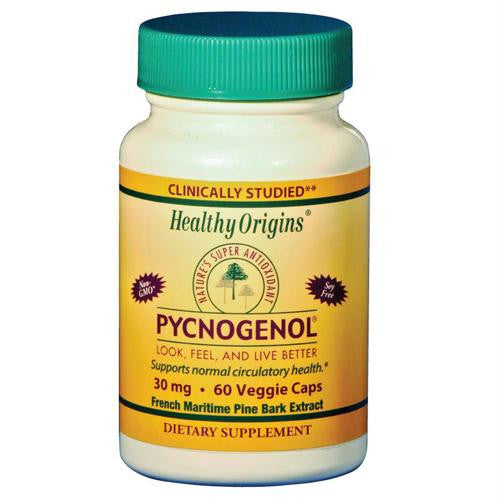 Healthy Origins Pycnogenol - 30 mg - 60 Vegetarian Capsules