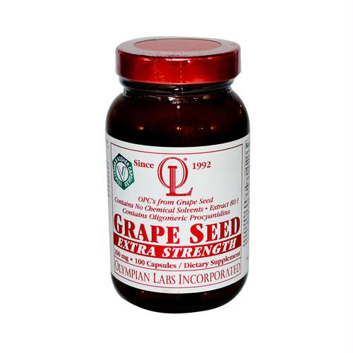 Olympian Labs Grape Seed Extra Strength - 200 mg - 100 Capsules