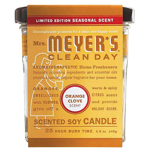 Mrs. Meyers Soy Candle - Orange Clove - 4.9 oz