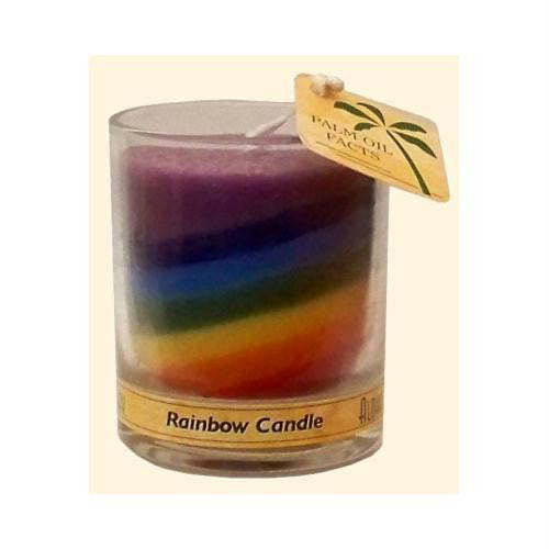 Aloha Bay Votive Jar Candle - Unscented Rainbow - Case of 12 - 2.5 oz