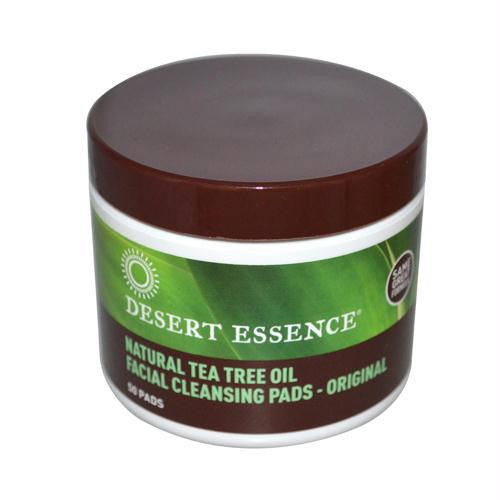 Desert Essence Natural Tea Tree Oil Facial Cleansing Pads - Original - 50 Pads