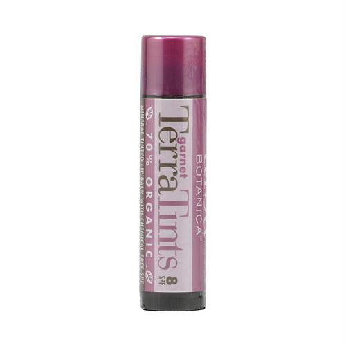 Alba Botanica Terra Tints Lip Balm SPF 8 Garnet - 0.15 oz - Case of 12