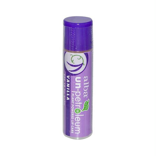 Alba Un-Petroleum Lip Balm with SPF-18 Vanilla - 0.15 oz - Case of 24