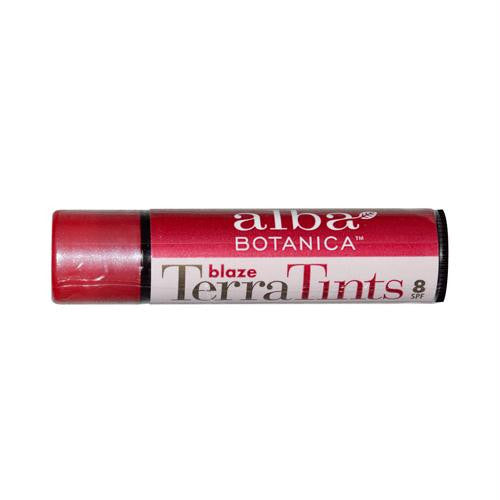 Alba Botanica Terra Tints Lip Balm SPF 8 Blaze - 0.15 oz - Case of 12