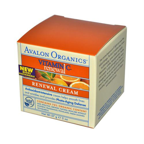 Avalon Organics Renewal Facial Cream Vitamin C - 2 oz