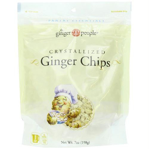 Ginger People Crystallized Ginger Chips - Bakers Cut - 7 oz - Case of 12