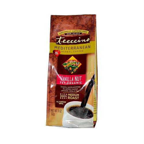 Teeccino Mediterranean Herbal Coffee Vanilla Nut - 11 oz - Case of 6