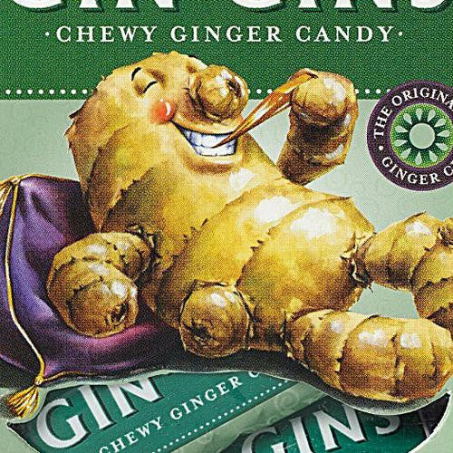 Ginger People Gin Gins Chewy Ginger Candy - 4.5 oz - Case of 12