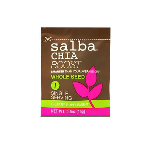 Salba Smart Chia Boost - Whole Seed - Case of 14 - .5 oz