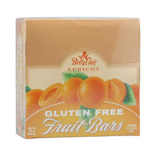 Betty Lous Fruit Bar Apricot - Gluten Free - Case of 12 - 2 oz