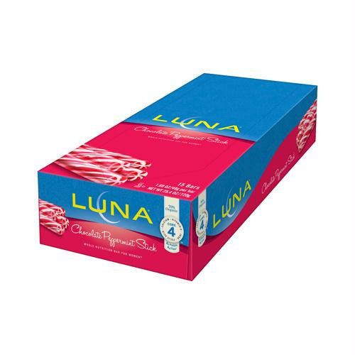 Clif Bar Luna Bar - Organic Chocolate Peppermint - Case of 15 - 1.69 oz