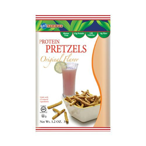 Kays Naturals High Protein Pretzel Sticks - Orange - Case of 6 - 1.2 oz