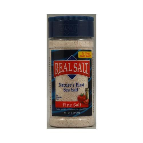 Real Salt Natures First Sea Salt Fine Salt - 9 oz - Case of 12