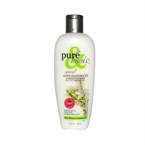 Pure and Basic Natural Anti-Dandruff Conditioner - Tea Tree and Rosemary - 12 oz