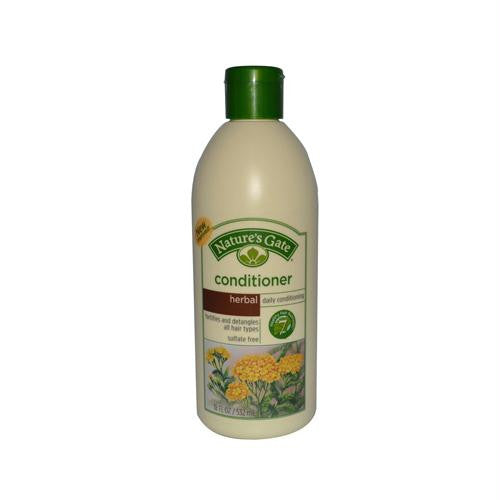 Natures Gate Herbal Daily Conditioner - 18 fl oz - Case of 12