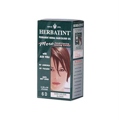 Herbatint Permanent Herbal Haircolour Gel 6D Dark Golden Blonde - 135 ml