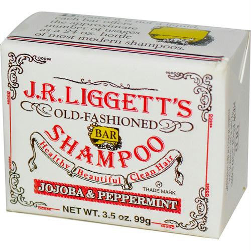 J.R. Liggetts Old Fashioned Bar Shampoo Counter Display - Jojoba and Peppermint - 3.5 oz - Case of 12