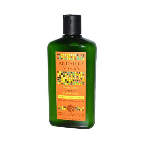 Andalou Naturals Moisture Rich Shampoo Argan and Sweet Orange - 11.5 fl oz