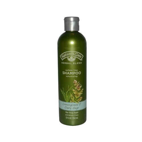 Natures Gate Volumizing Shampoo For Fine Hair - Lemongrass and Clary Sage - 12 oz