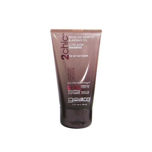 Giovanni Hair Care Products Shampoo - 2Chic Sleek - Travel Size - Case of 12 - 1.5 oz