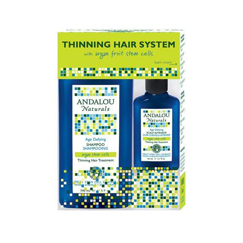 Andalou Naturals Thinning Hair System with Argan Fruit Stem Cells - 3 Pieces