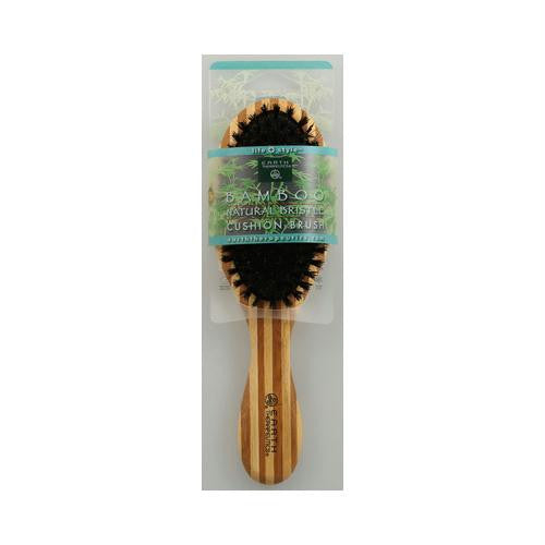 Earth Therapeutics Regular Bamboo Natural Bristle Cushion Brush - 1 Brush