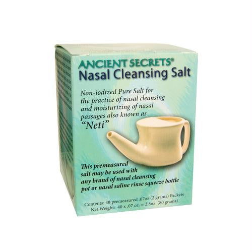 Ancient Secrets Nasal Cleansing Salt Packets - 40 Packets