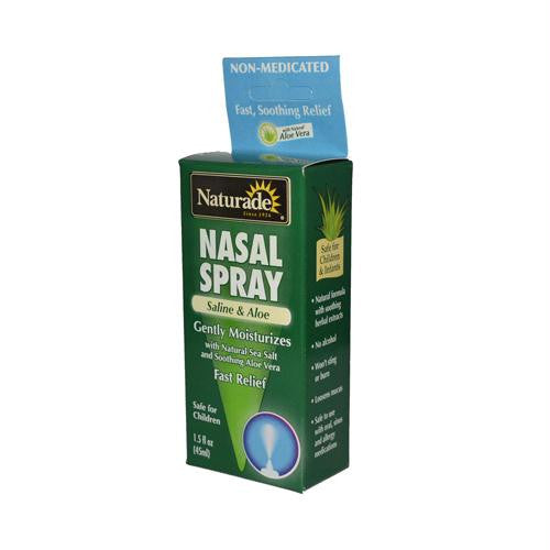 Naturade Nasal Spray Saline and Aloe - 1.5 fl oz