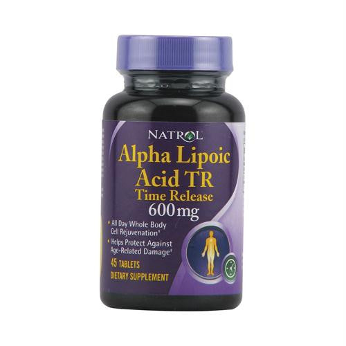 Natrol Alpha Lipoic Acid Time Release - 600 mg - 45 Tablets