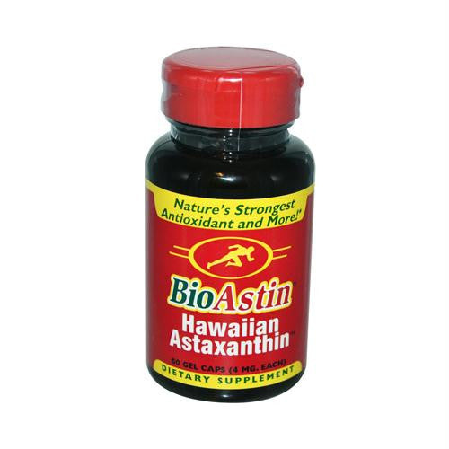 Nutrex Hawaii BioAstin Natural Astaxanthin - 4 mg - 60 Gelatin Capsules