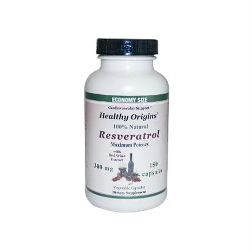 Healthy Origins Natural Resveratrol - 300 mg - 150 Vegetarian Capsules