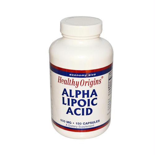 Healthy Origins Alpha Lipoic Acid - 600 mg - 150 Capsules