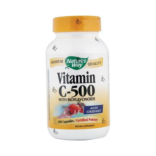 Natures Way Vitamin C-500 with Bioflavonoids - 500 mg - 100 Capsules