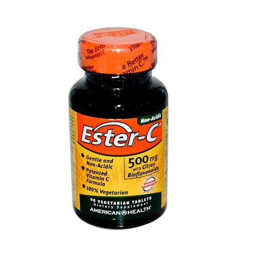 American Health Ester-C with Citrus Bioflavonoids - 500 mg - 90 Vegetarian Tablets