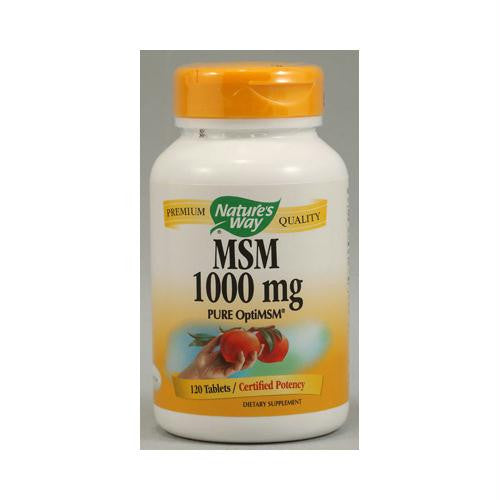 Natures Way MSM - 1000 mg - 120 Tablets