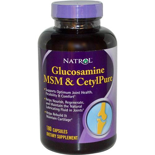 Natrol Glucosamine MSM and CetylPure - 180 Capsules