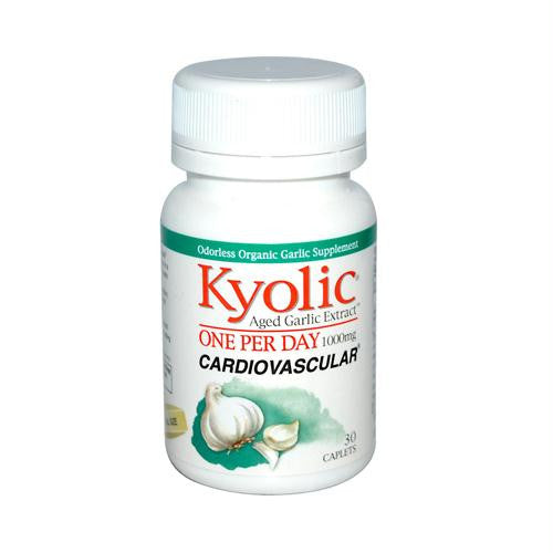 Kyolic Aged Garlic Extract One Per Day Cardiovascular - 1000 mg - 30 Caplets