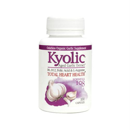 Kyolic Aged Garlic Extract Total Heart Health Formula 108 - 100 Capsules