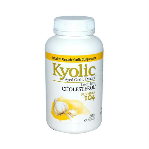 Kyolic Aged Garlic Extract Cholesterol Formula 104 - 200 Capsules