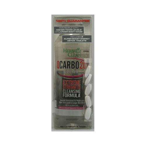 B.N.G. Herbal Clean Qcarbo Clear Cran Raspberry - 20 fl oz