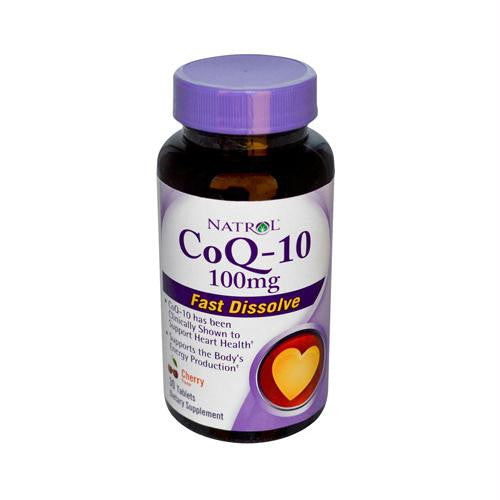 Natrol CoQ-10 - Cherry Flavor - 30 Tablets