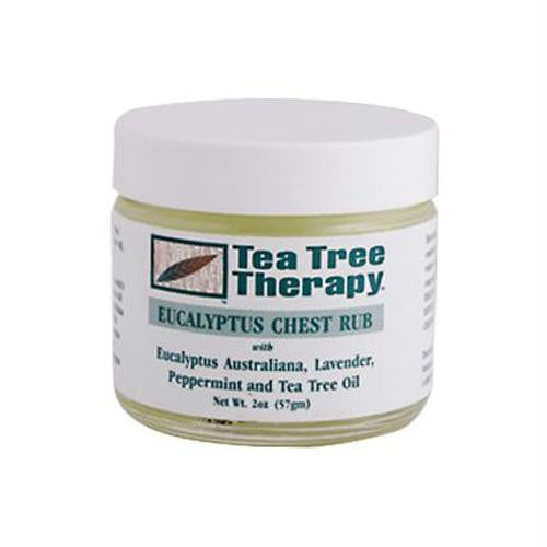 Tea Tree Therapy Eucalyptus Chest Rub Eucalyptus Australiana Lavender Peppermint and Tea Tree Oil - 2 oz