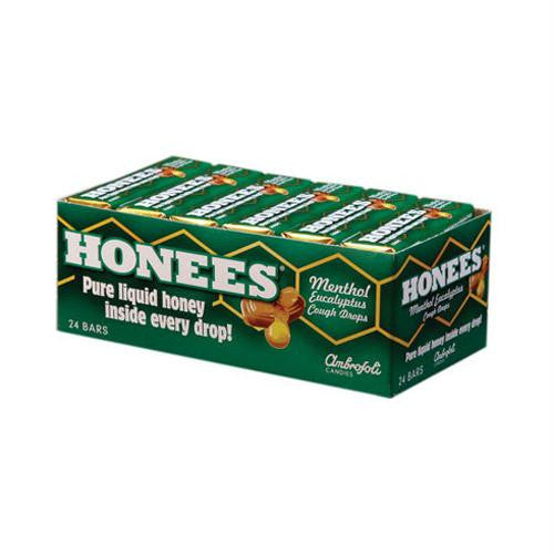 Honees Cough Drops - Menthol - Case of 24 - 9 Pack