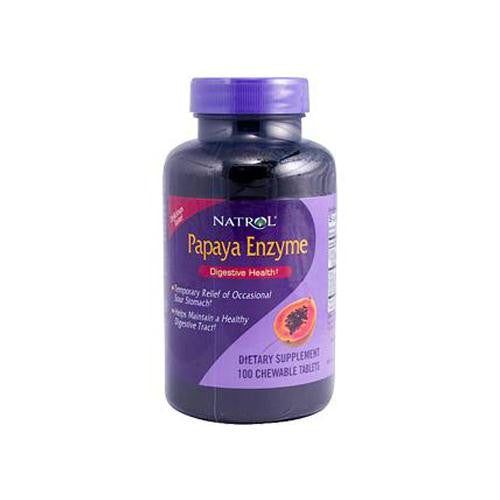 Natrol Papaya Enzyme - 100 Chewable Tablets