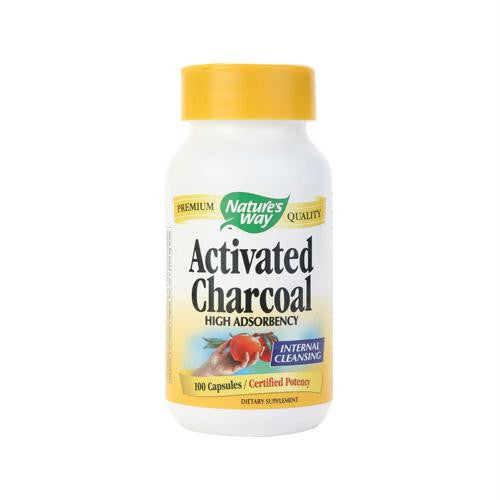 Natures Way Activated Charcoal Hi Pot - 100 Caps