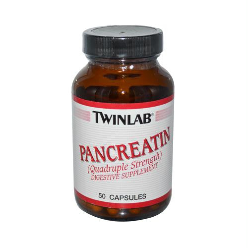 Twinlab Pancreatin - 50 Capsules