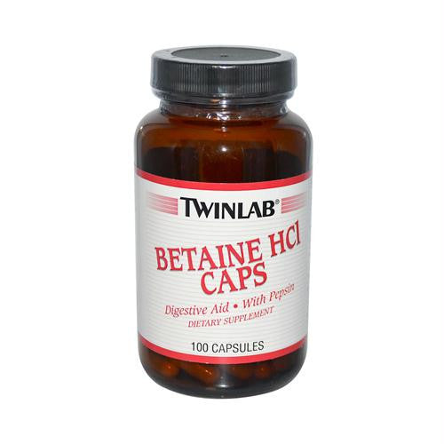 Twinlab Betaine HCl Caps - 100 Capsules