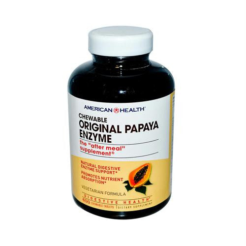 American Health Original Papaya Enzyme Chewable - 600 Tablets